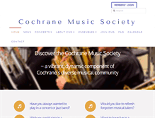 Tablet Screenshot of cochranemusic.ca